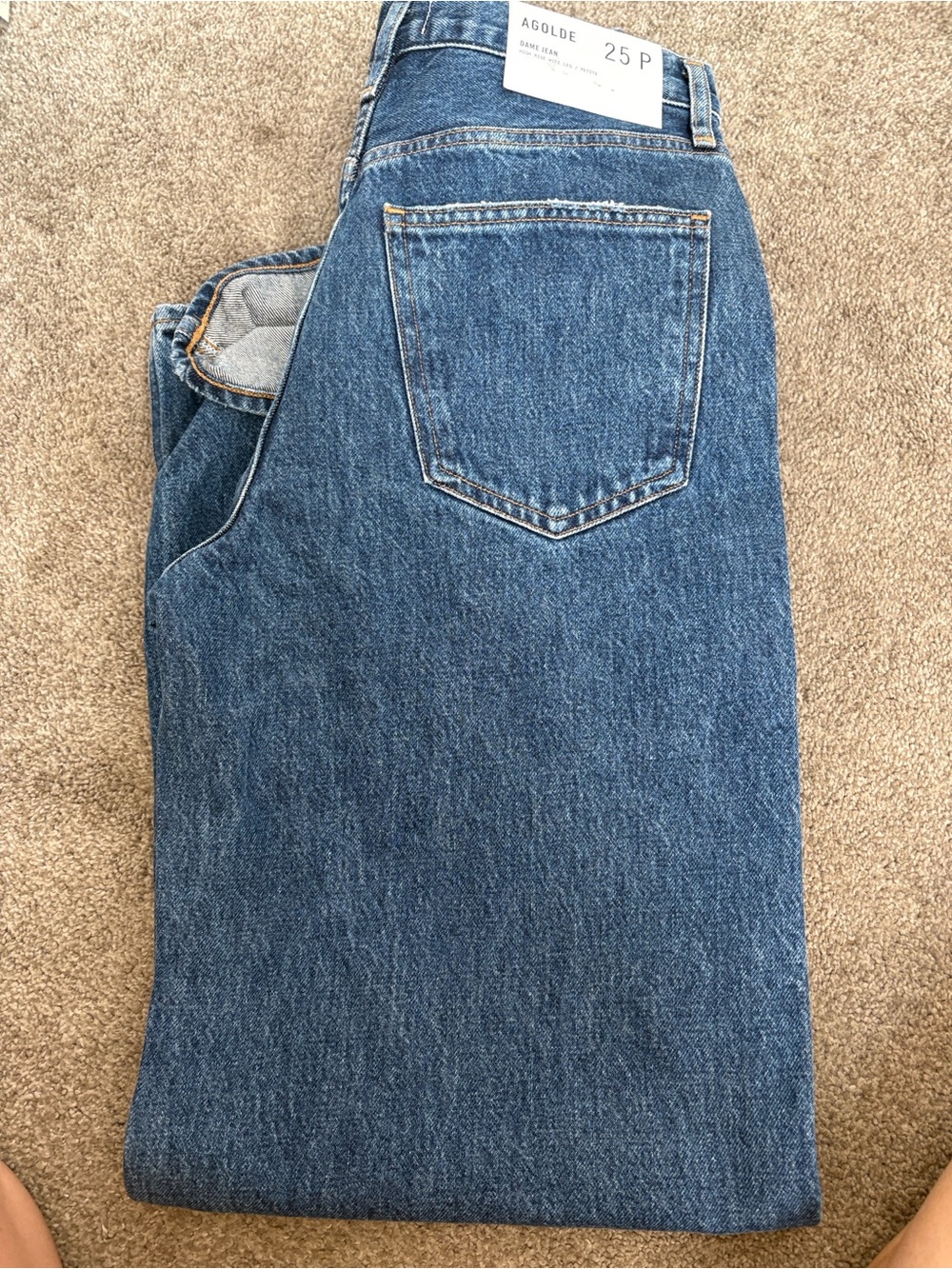 NWT Agolde Dame No Cuff Jean -25P
